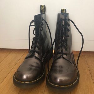 Metallic Doc Martens Like New
